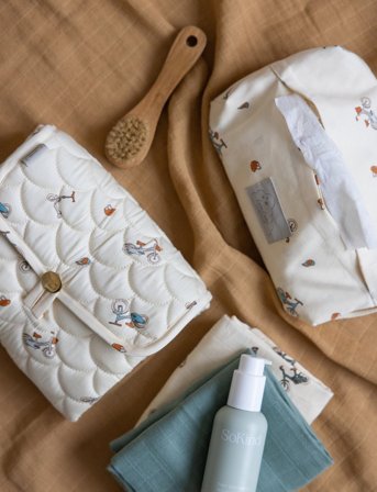 Cam Cam Copenhagen Wet Wipe Cover - Gots - Cream - ONE SIZE