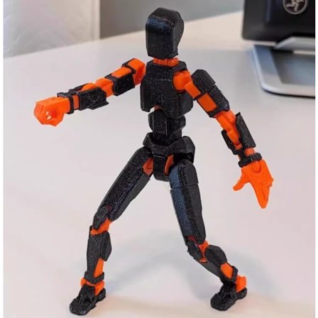Multi-leddede bevægelige robotlegetøj og 3D-printede legetøj med flere figurer er ideelle til skrivebordsdekorationer – gaver til spilelskere.