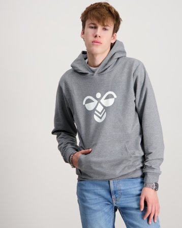 Hummel hmlCUATRO HOODIE Szary Bluzy z kapturem Chłopiec - Kids Brand Store