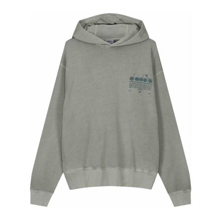Diadora, Sweater Szary, Mężczyzna, Rozmiar: M