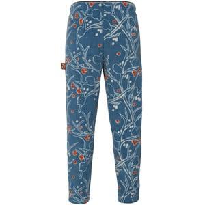 Kids - Didriksons Bird Print Clay Blue Monte Kids Fleece Pants 90 cm - Fleeces and midlayers - 90 cm - Blue