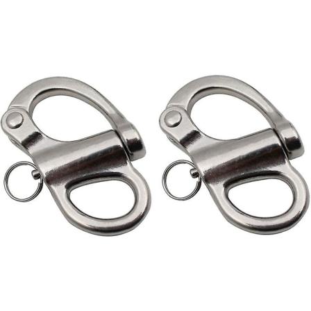 4 st) 52 mm - 316 Rostfritt Stål Fästögla Fjäderöglor, Handdragande Fästögla Riggning