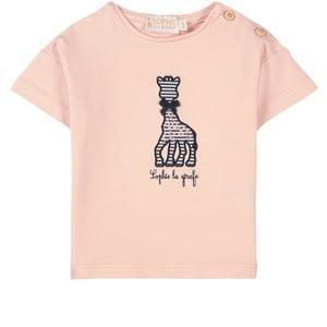 Sophie La Girafe Light pink Embroidered Giraffe T-Shirt 18 Months - Tops - 18 months - Pink