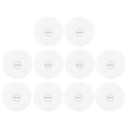 10 stk LED-flaskeunderlag LED Light Up Underlag Klistremerke Lys Vinflaskelamper for Drikke Bar Fest Bryllup Hvit 6cm