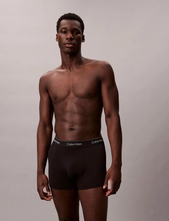 Calvin Klein Relaxed Fit Trunk 3Pk - Black - XL
