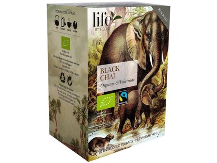 life BY FOLLIS Te svart chai 20/fp - Lyreco - Kök och servering - Kaffe och te - Te