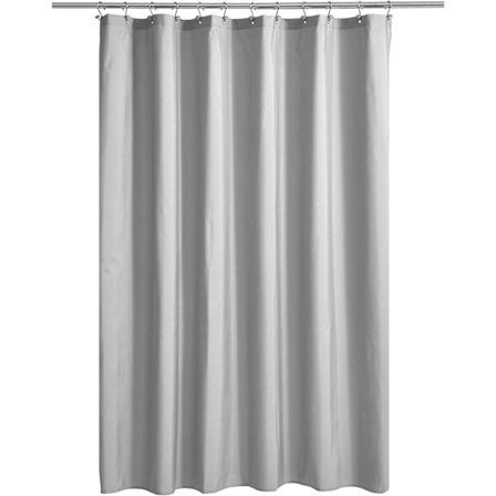 Gråt bruseforhæng, PEVA af høj kvalitet, let bruseforhæng, grå (180 cm x 180 cm)