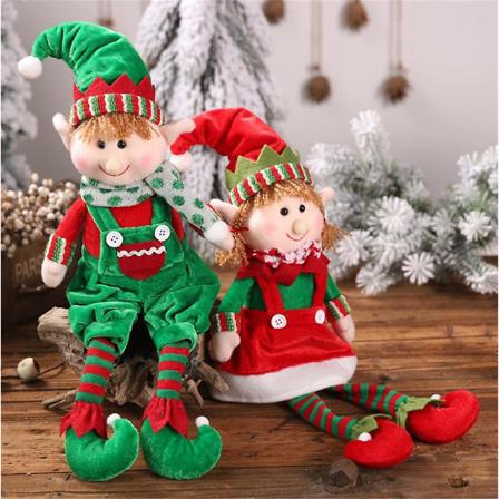 Jultomte Dockdekoration Stående Svensk Gnome Tomte Juldekorationer Heminredning Green
