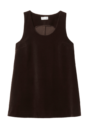 Carin Wester Ärmlös sammetsklänning LEANE Klänningar Brun 40