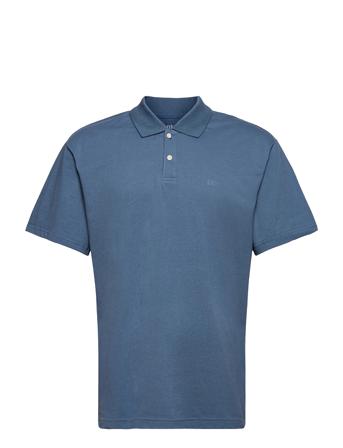 Logo Jersey Polo Polos Short-sleeved Blå GAP