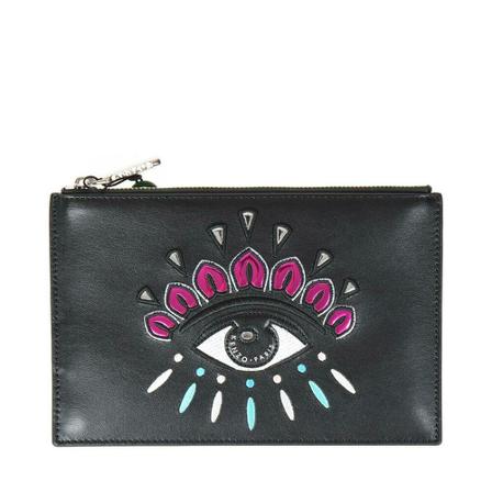 Kenzo, clutch Zwart, Dames, Maat:ONE Size