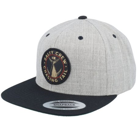 Salty Crew - Grå snapback Keps - Tailgate Heather Grey/Black Snapback @ Hatstore