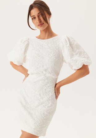 Bubbleroom Occasion - Jacquard Bow Short Dress - XL