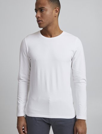 Casual Friday Cftheo Ls Tee - White - XXL