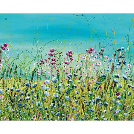 Siobhan McEvoy Love & Joy Canvas Print 80cm x 60cm Grön/Blå/Rosa Green/Blue/Pink 80cm x 60cm