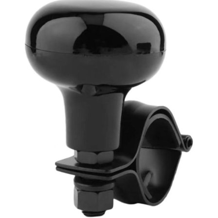 Rattrattkula för ratt, bilstyrning, rattknapp, tung rattknapp, roterande handtagskula, svart, höjd 55 mm