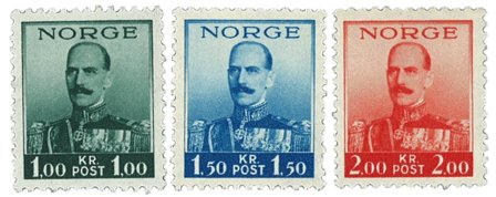 Norge 1937 - AFA 192-194 - Postfrisk
