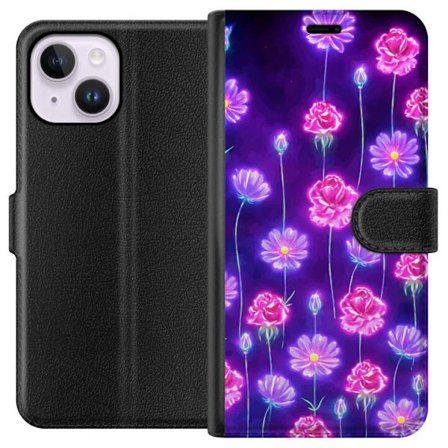 Kompatibelt Lommeboketui til Apple iPhone 15 Plus Bloom Reverie Electric Petals