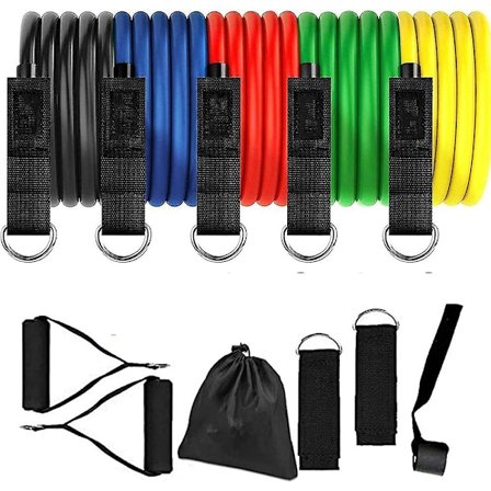 Yoga Motstandsbandsett Elastisk Band Pilates Ekspandere Motstands Tube Egnet For Innendørs Og Utendørs Sport, Trening, Suspensjon, Yoga, Motstand