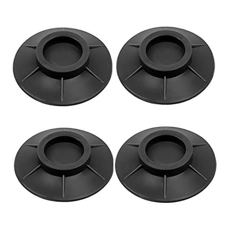 4 stk. Gummi anti-vibrationsdæmpere runde fødder sugekop base til vaskemaskine