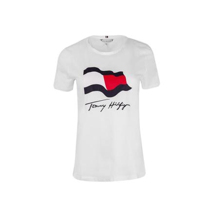 Shirts Tommy Hilfiger Ww0ww33103ycf Vit 163 - 167 Cm/s