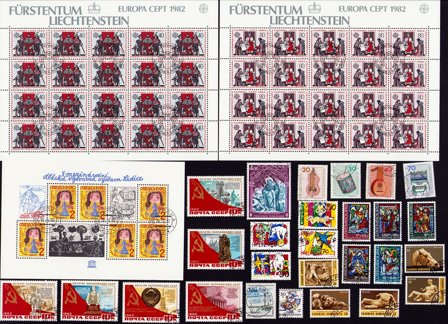 Kunst/Kultur - Frimærkepakke - Stemplet