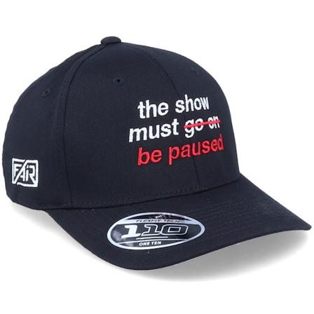 Fair - Černá adjustable Kšiltovka - Show Must Be Paused Black 110 Adjustable @ Hatstore