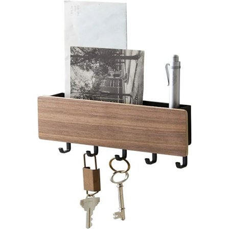 Tastatur med 5 kroker, nøkkelholder med hylle, nøkkelhylle, nøkkelstativ, nøkkelorganisator #2