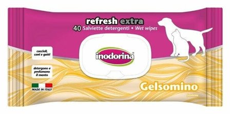 Inodorina Refresh Extra Salviette Detergenti Al Gelsomino Per