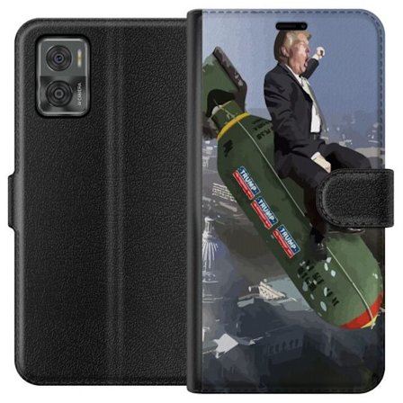 Kompatibelt Plånboksfodral till Motorola Moto E22i Trump på bomb