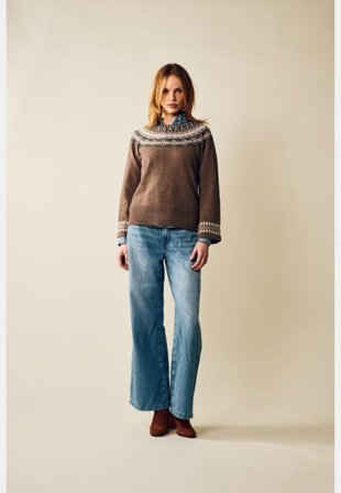 Jumperfabriken Vera Jumper Tröjor Dam Brun XS