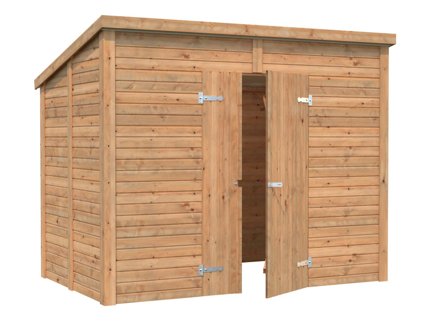 Palmako Leif Förråd 4,6 m²/inv. 4,2 m², brun impregnerad, Stugor & förråd