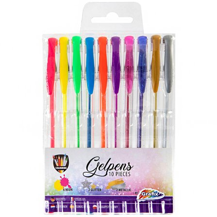 Grafix Gelpenner 10-set