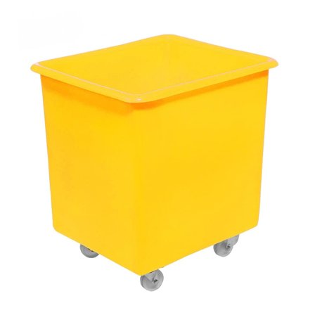 Mobile container truck, 690x620x530 mm, 135 L, yellow