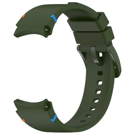 Originalrem til Samsung Galaxy Watch 7/FE/5 Pro/6/4 classic 44mm 40mm Silikone sportsarmbånd correa Armbånd Army grøn B Galaxy Watch 7 44mm