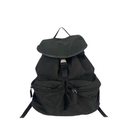 Prada Vintage Pre-owned nylon rygsaekke Grøn, Dame Vintage Tasker, Størrelse: ONE Size