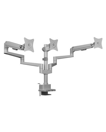 ICY BOX IB-MS525-T, Monitorständer mit Tischhalterung für drei Monitore bis zu 30" (76 cm)