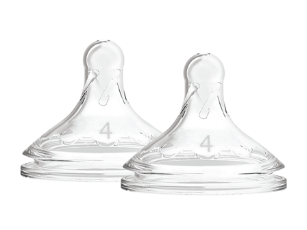 Dr. Brown's Options+ Flaskesmokk Wide-Neck, Str. 4, 9 mnd+, 2 stk.