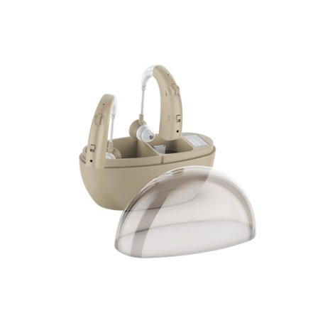 Høreapparater til ældre, forstærkede høretelefoner med opladningsrum