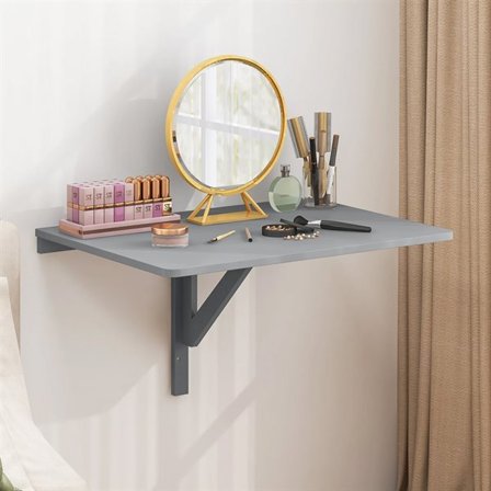 Væghængt klapbord 80 × 60 cm - Grå