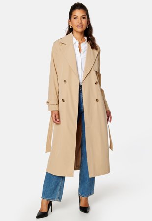 VILA Desse L/S trenchcoat /TB Sesame Klær