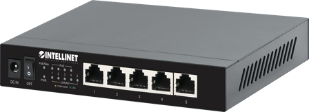 INTELLINET INT 5-Port 2.5G Ethernet PoE+ Switch