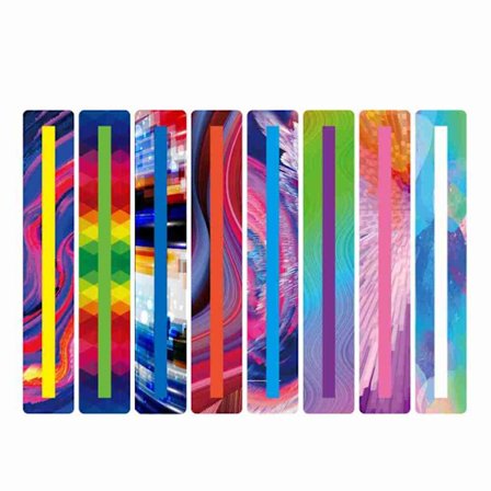 8 stk/sæt Farverige plastikbogmærker Læs vejledning STYLE 8 STYLE 8