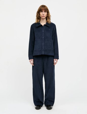 Mads Nørgaard Pretty Cord Gaila Shirt - Navy - 42