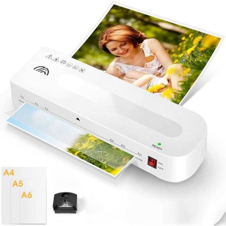 A4 Varm Laminator Lamineringsmaskine Til A4 Dokument Foto Blisterpakning Plastfilm Et Klik Filmfrigivelse Rullelaminator