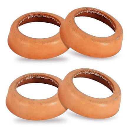 Lærpakning med 4 tetninger - Erstatningstetninger for pumper og mer, høy kvalitet