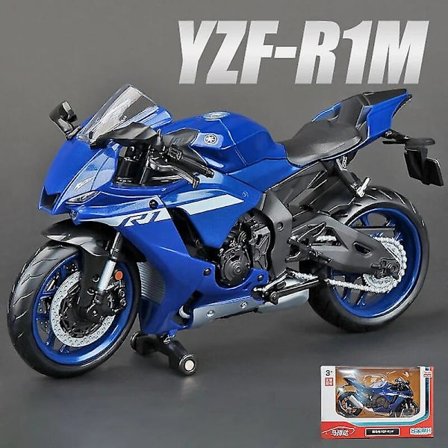 1:12 Yamaha Yzf-r1m 60th Anniversary Motorcykel Model Legetøj Køretøjssamling Autobike Shork-absorber Off Road Autocykel Legetøjsbil