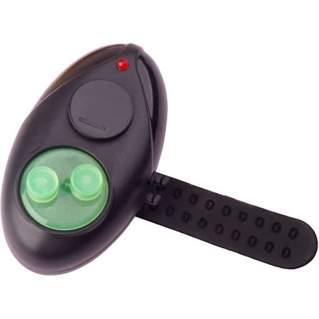 Elektrisk fiskealarm for dag- og nattfiskeentusiaster (1 stk, svart)