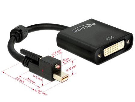 Delock video adapter - DisplayPort / DVI - 25 cm
