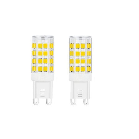 2 stk G9 LED-pære 5W, 40W G9 halogenpæreerstatning, 420LM, varm